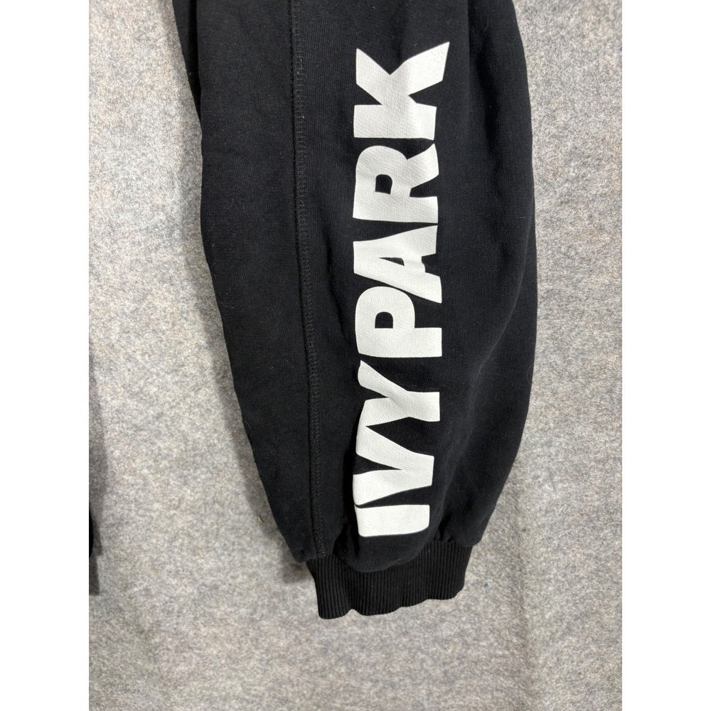 IVY PARK Black Logo Sweatpants‎ Joggers Athletic Womens Size L Made in Turkey - Picture 2 of 5